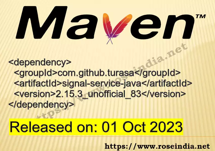 Maven dependency for GROUP_ID - ARTIFACT_ID version VERSION_ID is released. Learn to use ARTIFACT_ID version VERSION_ID in Maven based Java projects