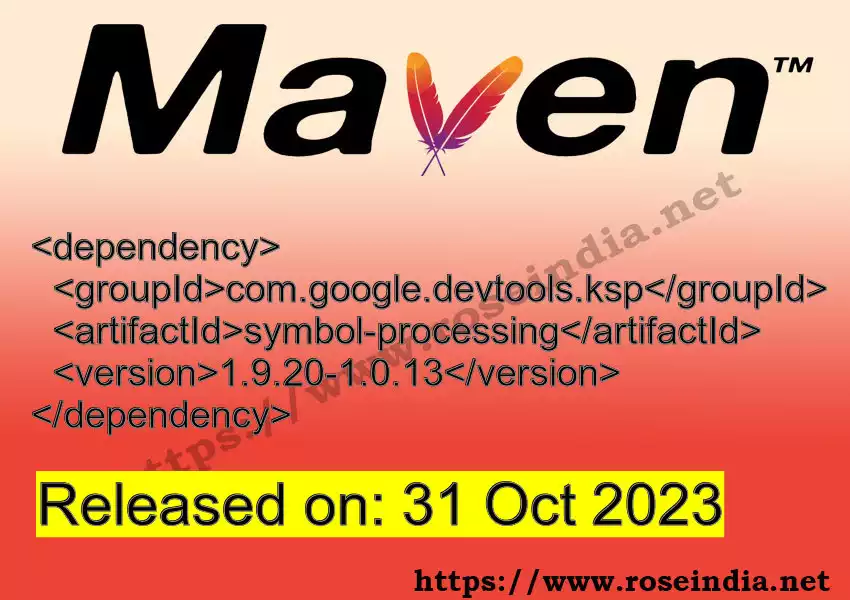 Maven dependency for com.google.devtools.ksp - symbol-processing ...