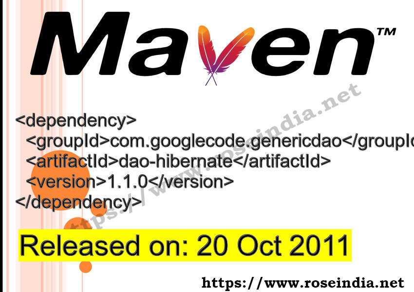 Maven Dependency release
