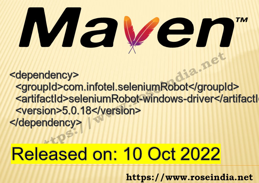 Maven Dependency release