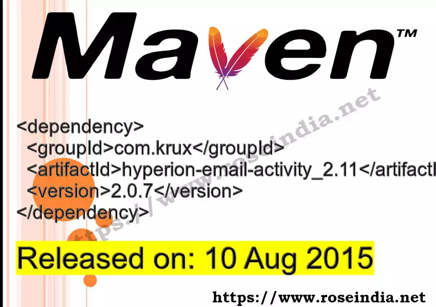Maven dependency for  GROUP_ID - ARTIFACT_ID version VERSION_ID is released. Learn to use  ARTIFACT_ID version VERSION_ID in Maven based Java projects