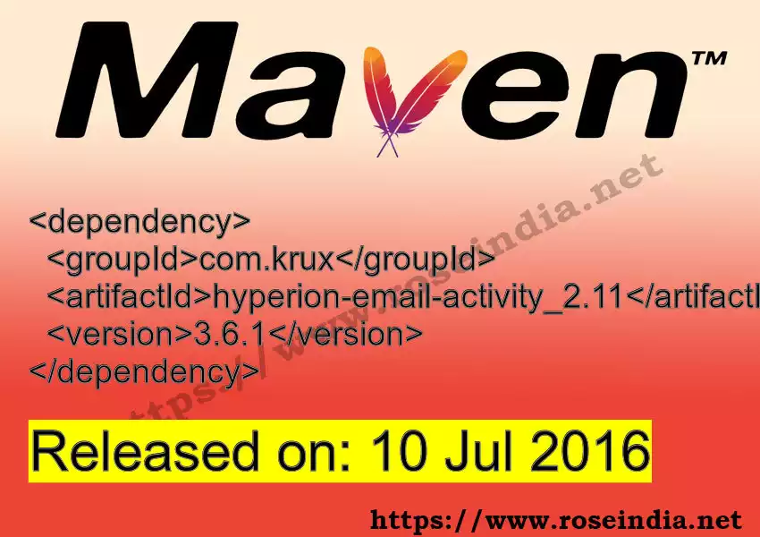 Maven dependency for  GROUP_ID - ARTIFACT_ID version VERSION_ID is released. Learn to use  ARTIFACT_ID version VERSION_ID in Maven based Java projects