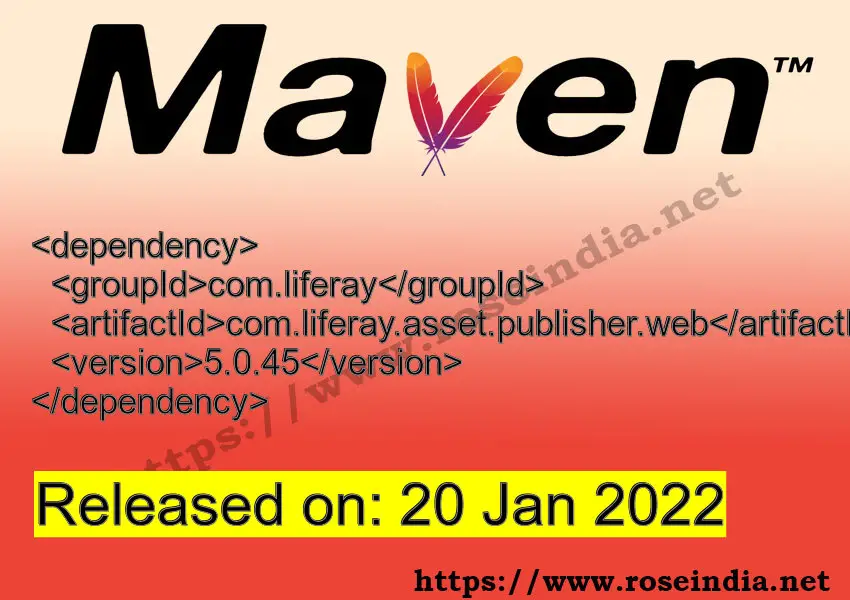 Maven Dependency release