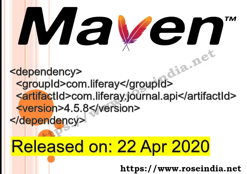 Maven Dependency release