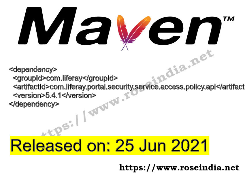 Maven Dependency release