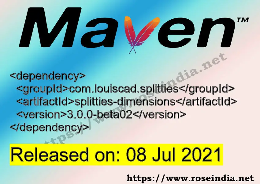 Maven Dependency release