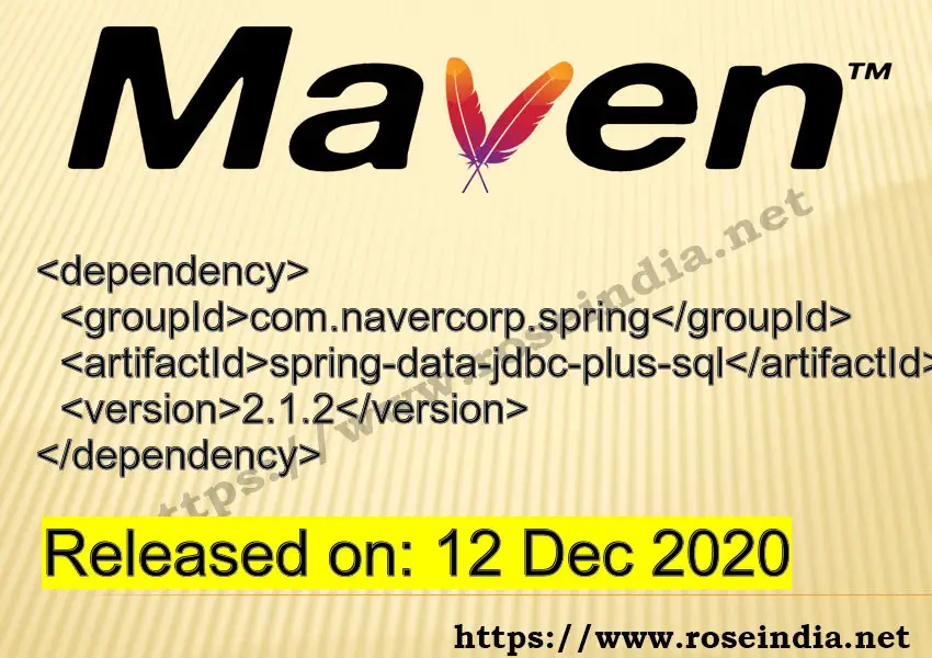 Maven Dependency release