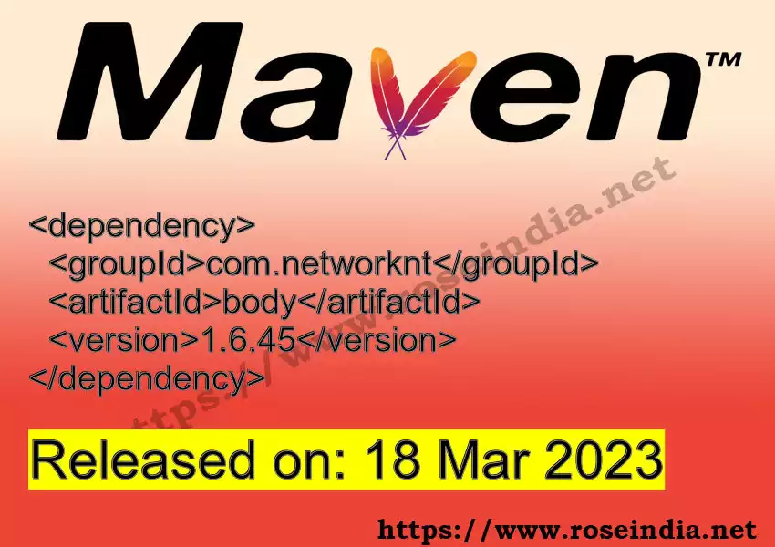 Maven dependency for  GROUP_ID - ARTIFACT_ID version VERSION_ID is released. Learn to use  ARTIFACT_ID version VERSION_ID in Maven based Java projects