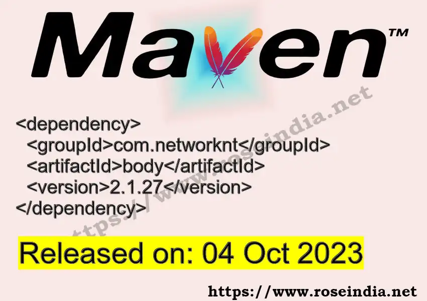 Maven dependency for GROUP_ID - ARTIFACT_ID version VERSION_ID is released. Learn to use ARTIFACT_ID version VERSION_ID in Maven based Java projects