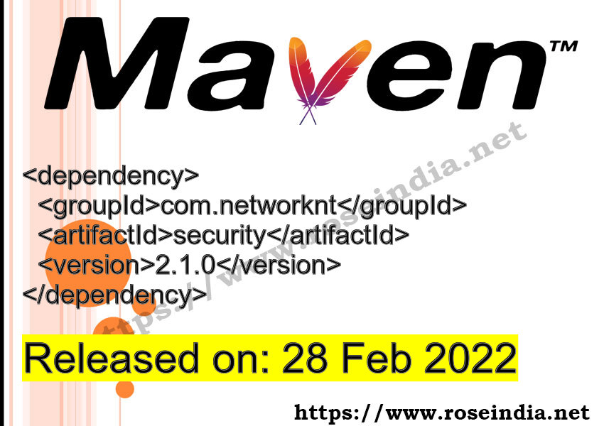 Maven Dependency release