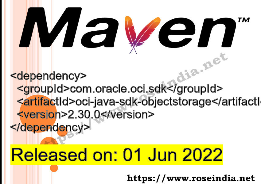 Maven Dependency release