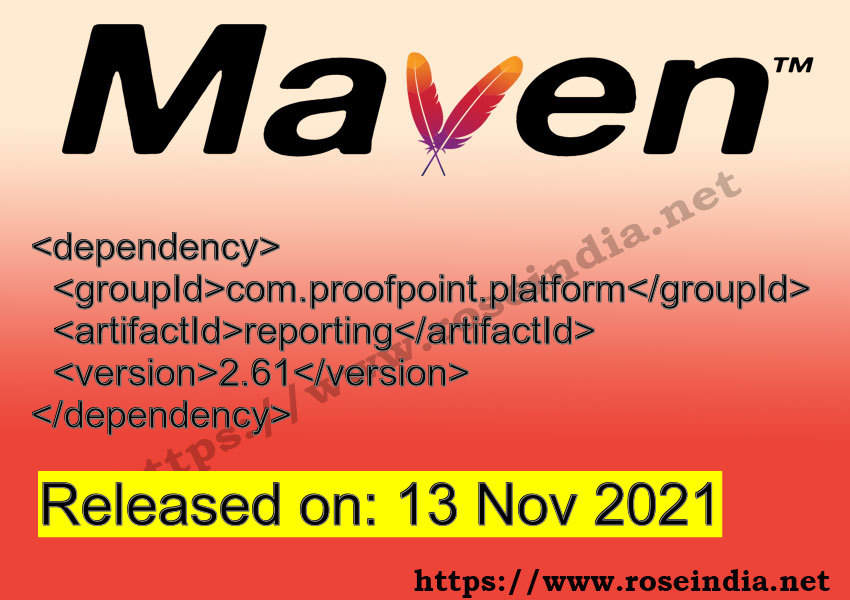 Maven Dependency release