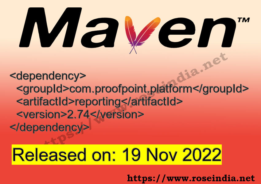 Maven Dependency release