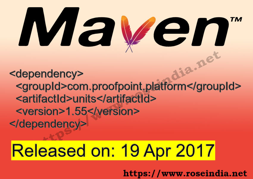 Maven Dependency release
