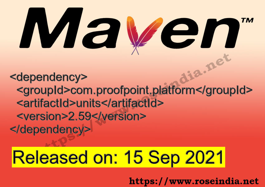 Maven Dependency release