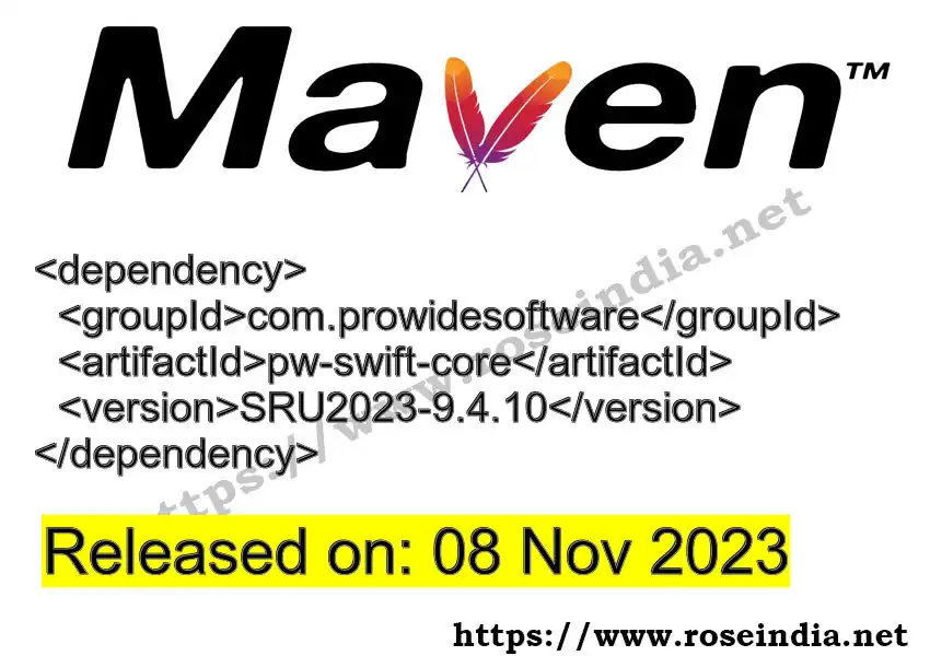 Maven dependency for GROUP_ID - ARTIFACT_ID version VERSION_ID is released. Learn to use ARTIFACT_ID version VERSION_ID in Maven based Java projects