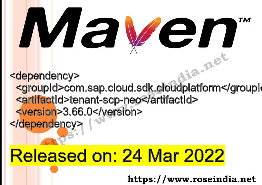 Maven Dependency release