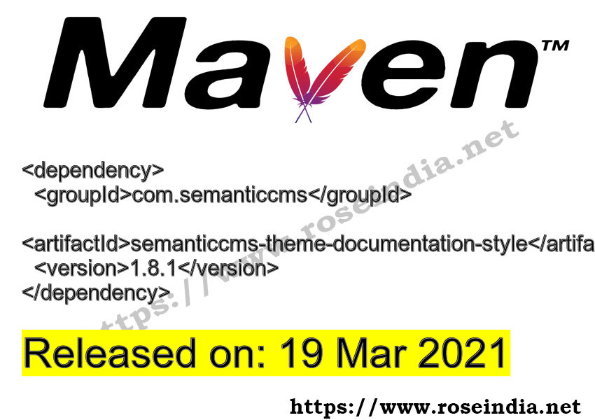 Maven Dependency release