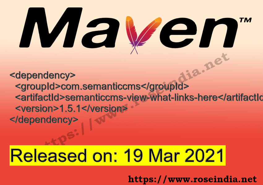Maven Dependency release