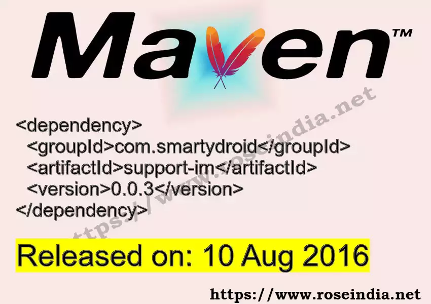 Maven dependency for GROUP_ID - ARTIFACT_ID version VERSION_ID is released. Learn to use ARTIFACT_ID version VERSION_ID in Maven based Java projects