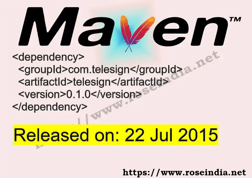 Maven dependency for GROUP_ID - ARTIFACT_ID version VERSION_ID is released. Learn to use ARTIFACT_ID version VERSION_ID in Maven based Java projects