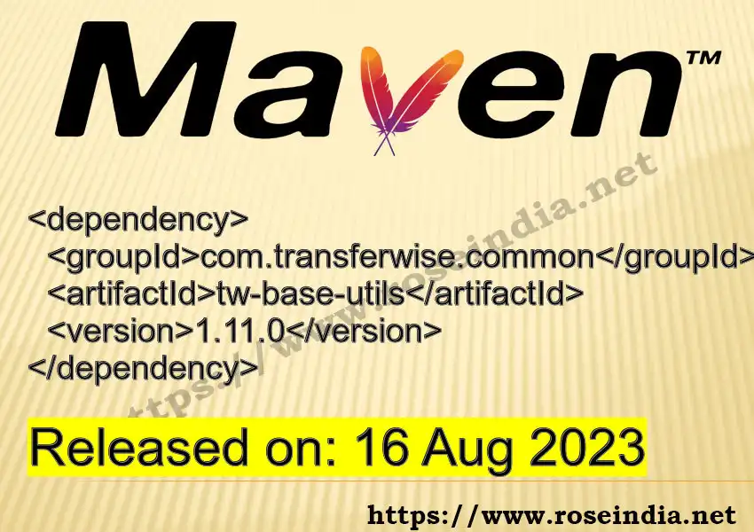 Maven dependency for GROUP_ID - ARTIFACT_ID version VERSION_ID is released. Learn to use ARTIFACT_ID version VERSION_ID in Maven based Java projects