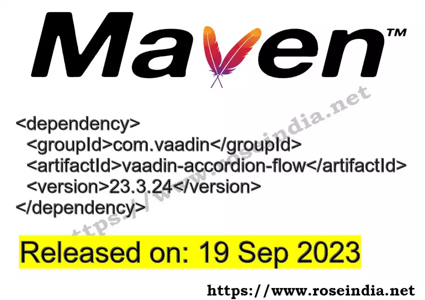 Maven dependency for GROUP_ID - ARTIFACT_ID version VERSION_ID is released. Learn to use ARTIFACT_ID version VERSION_ID in Maven based Java projects