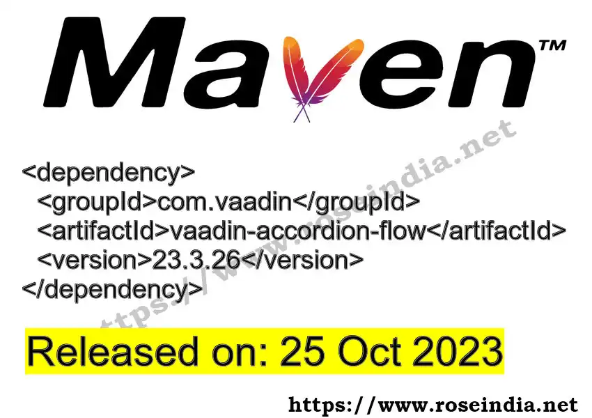 Maven dependency for GROUP_ID - ARTIFACT_ID version VERSION_ID is released. Learn to use ARTIFACT_ID version VERSION_ID in Maven based Java projects