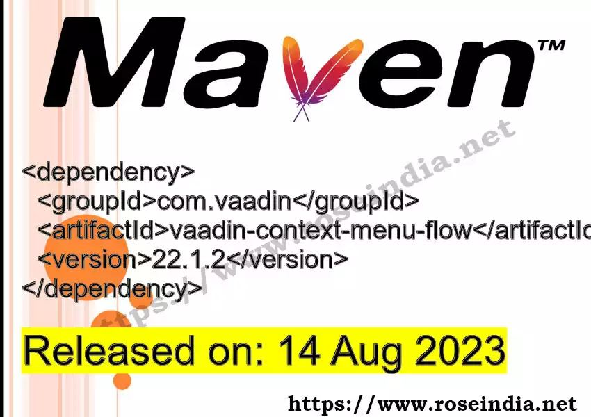 Maven dependency for GROUP_ID - ARTIFACT_ID version VERSION_ID is released. Learn to use ARTIFACT_ID version VERSION_ID in Maven based Java projects