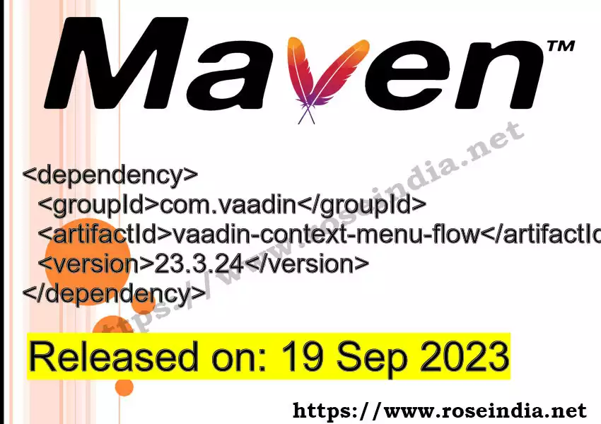 Maven dependency for GROUP_ID - ARTIFACT_ID version VERSION_ID is released. Learn to use ARTIFACT_ID version VERSION_ID in Maven based Java projects
