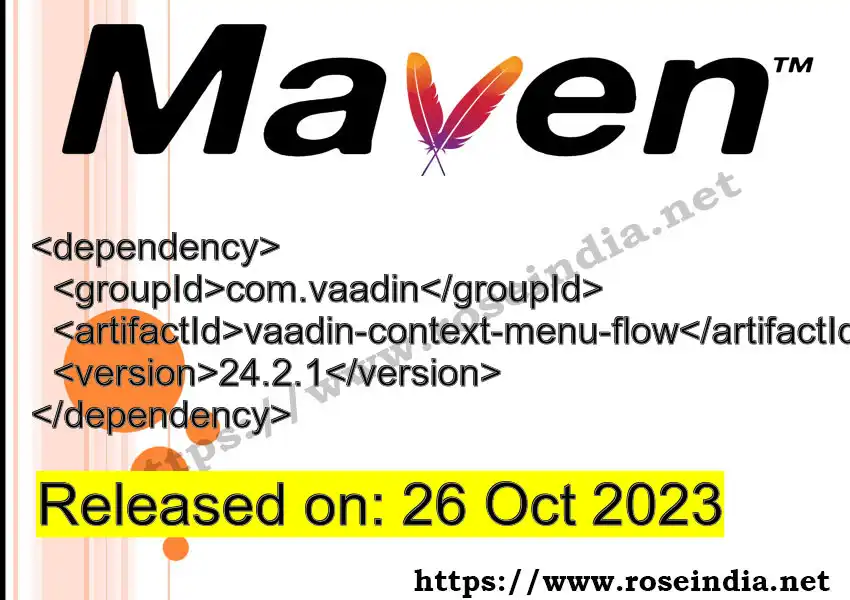 Maven dependency for GROUP_ID - ARTIFACT_ID version VERSION_ID is released. Learn to use ARTIFACT_ID version VERSION_ID in Maven based Java projects