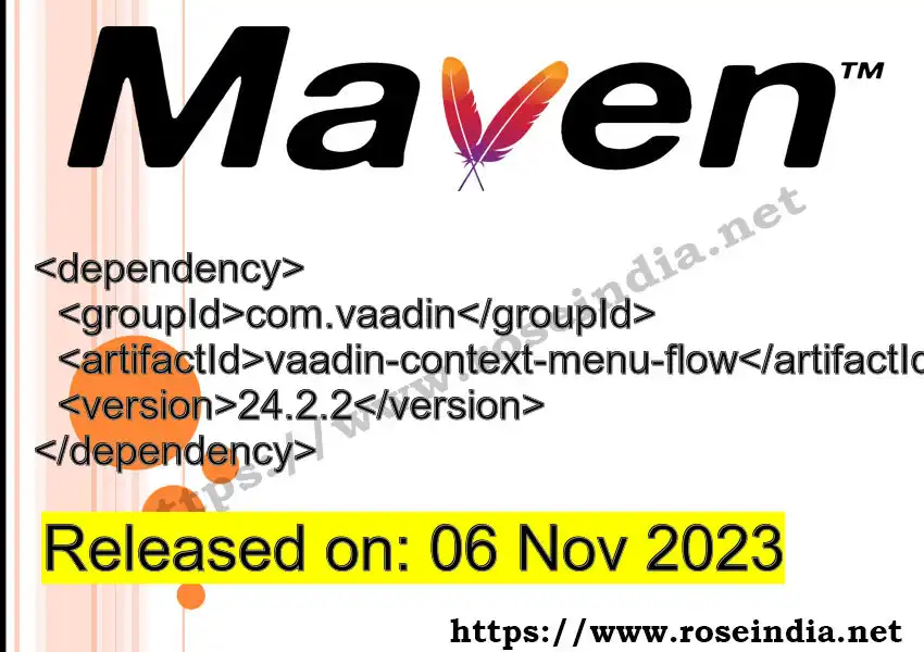 Maven dependency for GROUP_ID - ARTIFACT_ID version VERSION_ID is released. Learn to use ARTIFACT_ID version VERSION_ID in Maven based Java projects