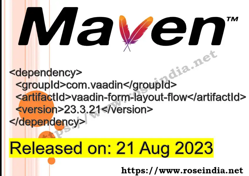 Maven dependency for GROUP_ID - ARTIFACT_ID version VERSION_ID is released. Learn to use ARTIFACT_ID version VERSION_ID in Maven based Java projects
