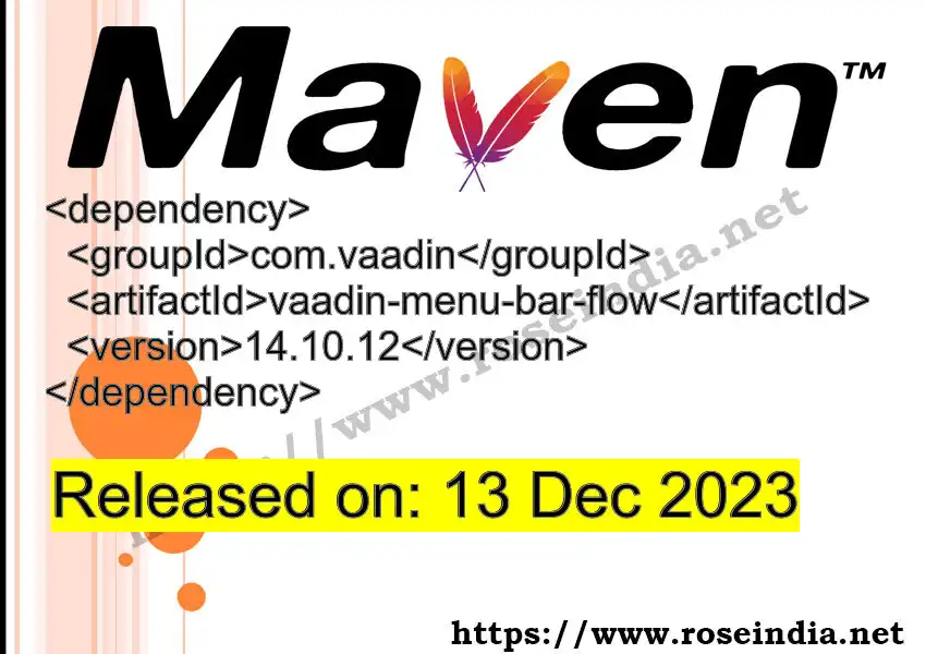 Maven dependency for GROUP_ID - ARTIFACT_ID version VERSION_ID is released. Learn to use ARTIFACT_ID version VERSION_ID in Maven based Java projects