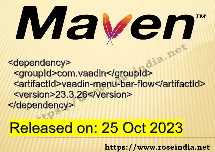 Maven dependency for GROUP_ID - ARTIFACT_ID version VERSION_ID is released. Learn to use ARTIFACT_ID version VERSION_ID in Maven based Java projects