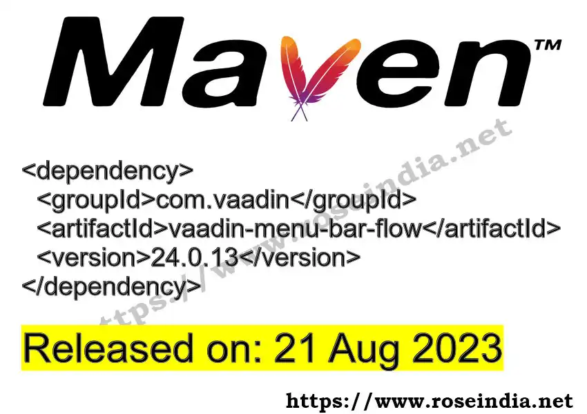 Maven dependency for  GROUP_ID - ARTIFACT_ID version VERSION_ID is released. Learn to use  ARTIFACT_ID version VERSION_ID in Maven based Java projects