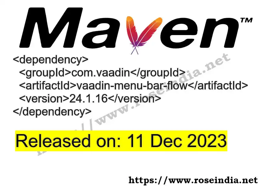 Maven dependency for GROUP_ID - ARTIFACT_ID version VERSION_ID is released. Learn to use ARTIFACT_ID version VERSION_ID in Maven based Java projects