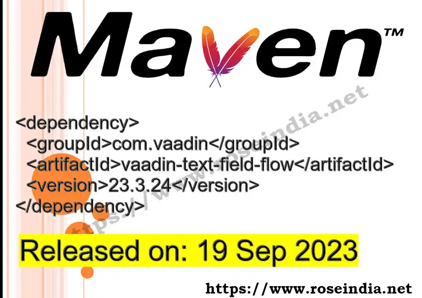 Maven dependency for GROUP_ID - ARTIFACT_ID version VERSION_ID is released. Learn to use ARTIFACT_ID version VERSION_ID in Maven based Java projects