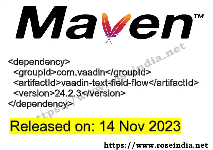 Maven dependency for GROUP_ID - ARTIFACT_ID version VERSION_ID is released. Learn to use ARTIFACT_ID version VERSION_ID in Maven based Java projects
