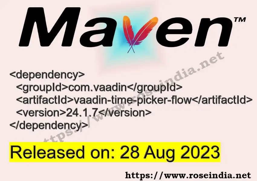 Maven dependency for GROUP_ID - ARTIFACT_ID version VERSION_ID is released. Learn to use ARTIFACT_ID version VERSION_ID in Maven based Java projects