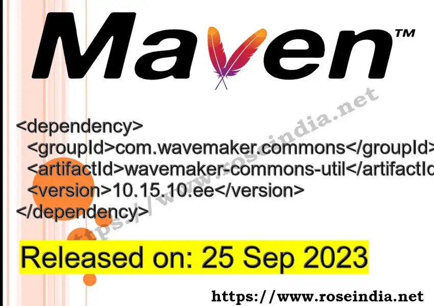 Maven dependency for  GROUP_ID - ARTIFACT_ID version VERSION_ID is released. Learn to use  ARTIFACT_ID version VERSION_ID in Maven based Java projects