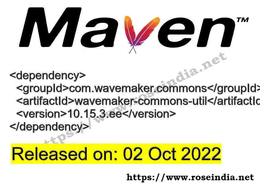Maven Dependency release