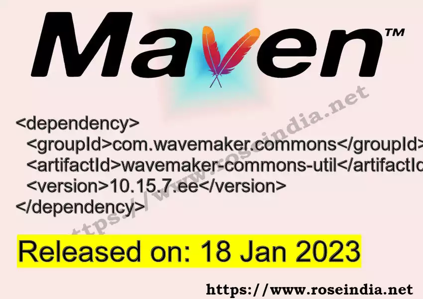 Maven dependency for  GROUP_ID - ARTIFACT_ID version VERSION_ID is released. Learn to use  ARTIFACT_ID version VERSION_ID in Maven based Java projects