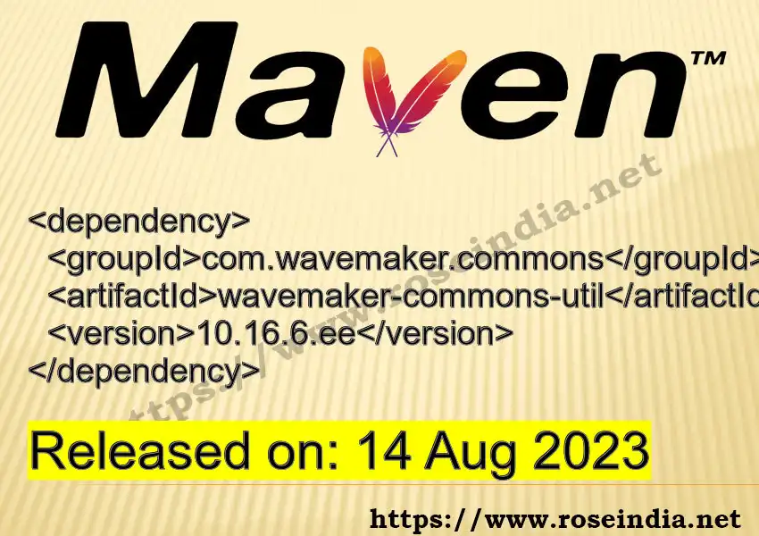 Maven dependency for GROUP_ID - ARTIFACT_ID version VERSION_ID is released. Learn to use ARTIFACT_ID version VERSION_ID in Maven based Java projects