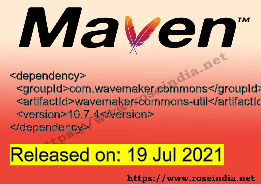Maven Dependency release