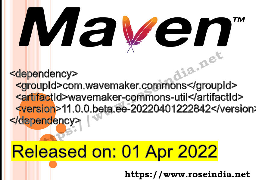 Maven Dependency release