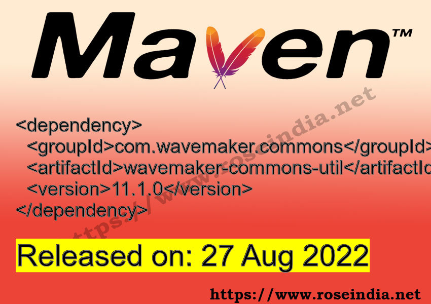 Maven Dependency release