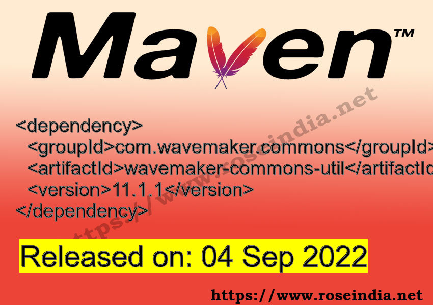 Maven Dependency release