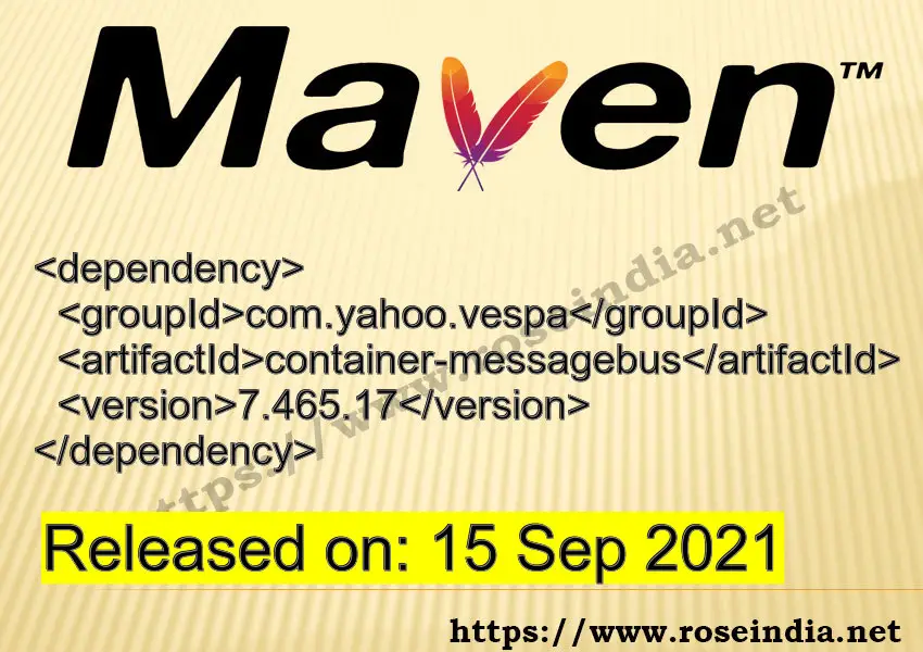 Maven Dependency release