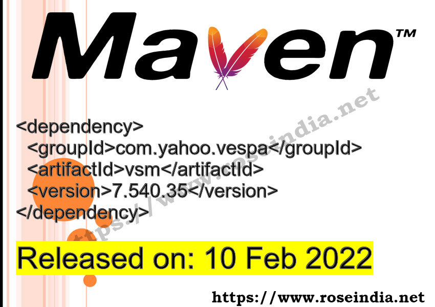 Maven Dependency release